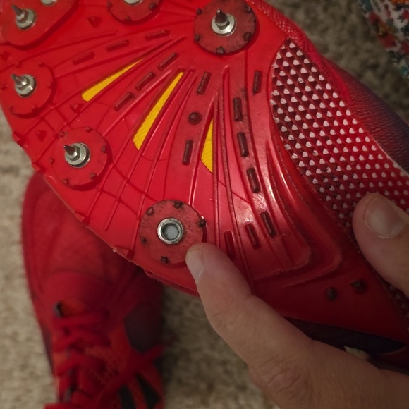 Health Men's Red and Black Cleats Size 12 - Picture 10 of 10